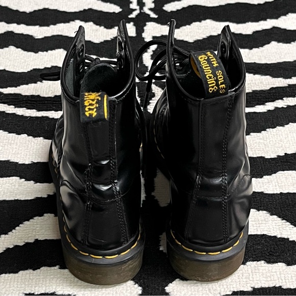 Dr Martens 1460W 8-Eye Combat Boots Black Size 7 - Picture 5 of 11